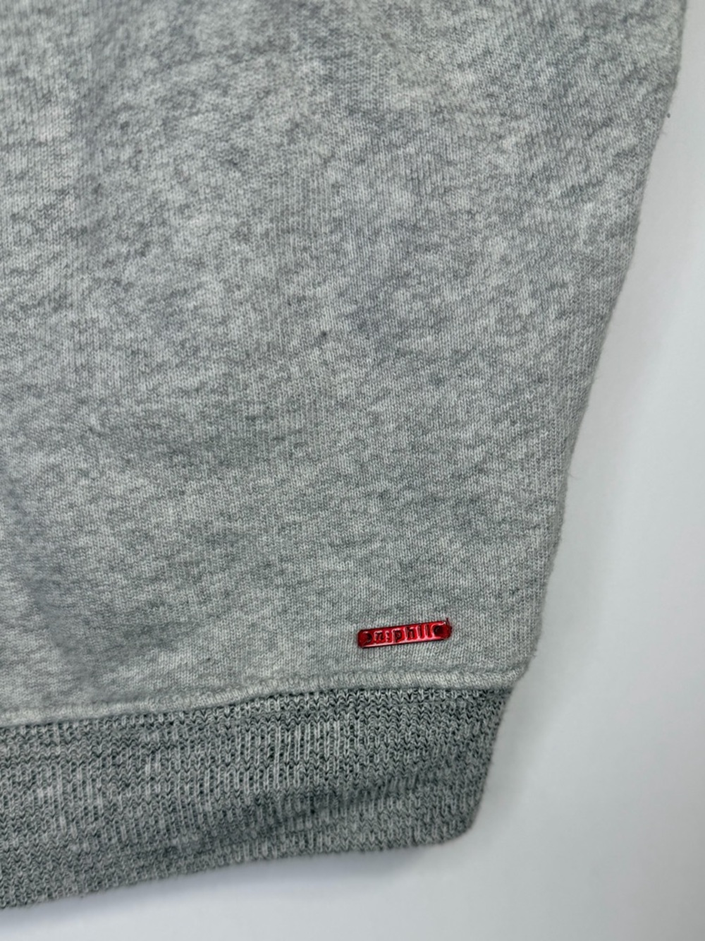 n:PHILANTHROPY Colby Crewneck Sweatshirt Heather French Terry Gray Size XS - Picture 6 of 10
